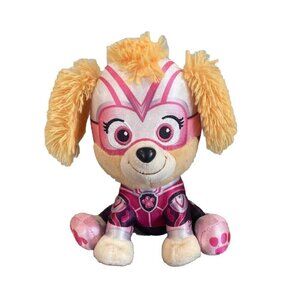 Gund Paw Patrol 7" Plush The Mighty Movie Skye / Stella Nickelodeon Pink Dog